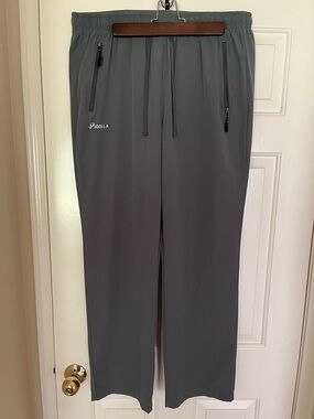 Pudolla Women's Straight Leg Active Pants in Charcoal Gray